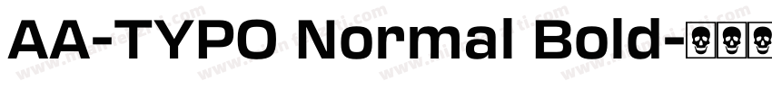 AA-TYPO Normal Bold字体转换